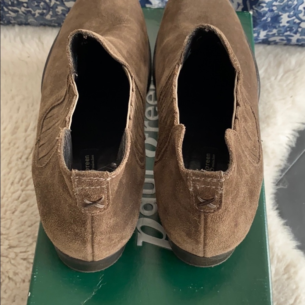 Paul Green Suede Booties, Size 10 - Picture 3 of 7